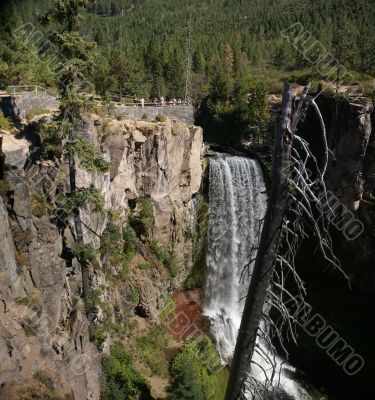 Waterfalls, viewpoint, Tumalo Falls,