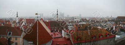 panoramic view of Tallinn, Estonia