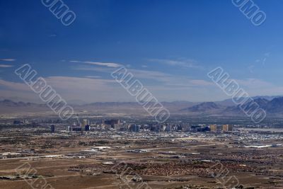 Aerial shot taken in Las Vegas