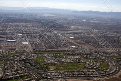 Aerial shot taken in Las Vegas