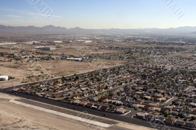 Aerial shot taken in Las Vegas