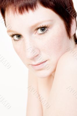 Studio portrait of a mesmerizing young woman with short hair