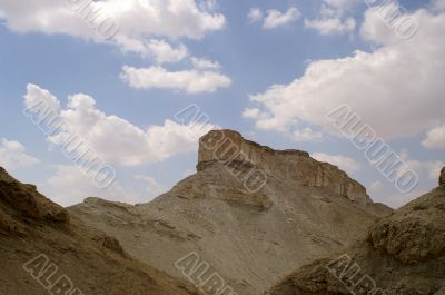 arava desert - dead landscape, stone and sand