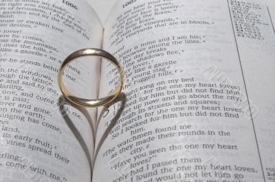 Wedding Ring on a Bible