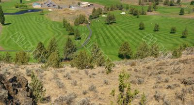 Panorama, golf course