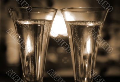 Champagne by the fire Champagne by the fire