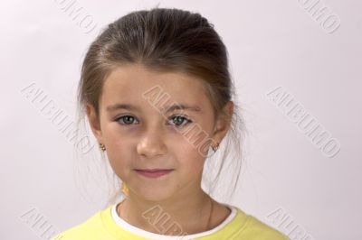 Portrait of nine years old girl