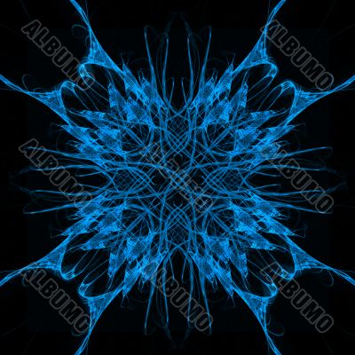 Crystal deep blue background