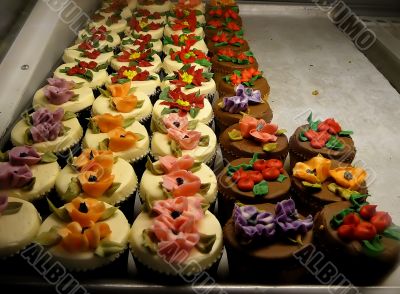 Festive Floral Cupcakes