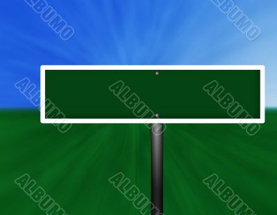 Blank Green Street Sign Blank Green Street Sign