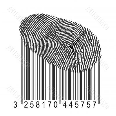 fingerprint with bar code