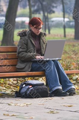 Outdoor computer work