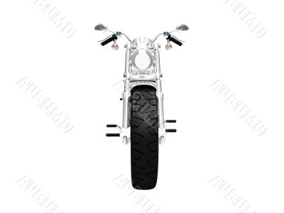 isolated motorcycle front view 03