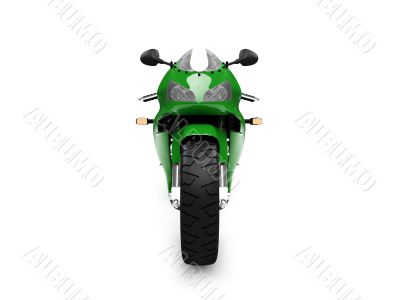 isolated motorcycle front view 03