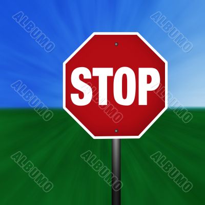 Graphic Stop Sign