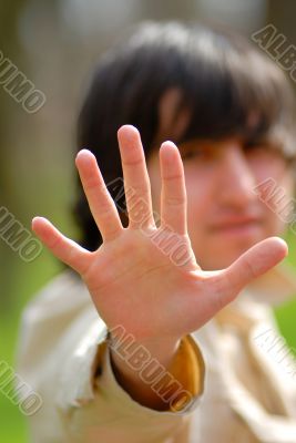 Gesture of protest Gesture of protest