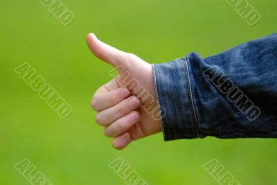 gesture by hand, well gesture by hand, well