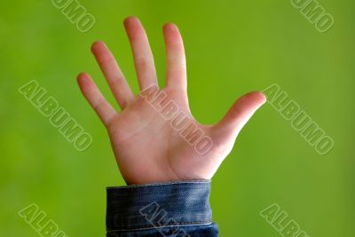 gesture greetings, close-up gesture greetings, close-up