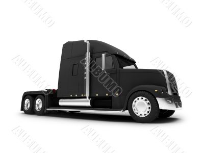 Monstertruck isolated black front view Monstertruck isolated black front view