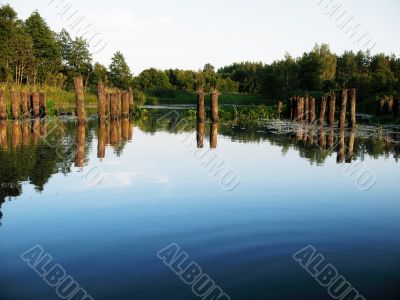 evening river