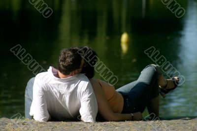 waterside couple