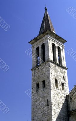 Church steeple of stone Church steeple of stone