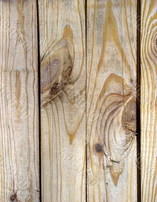 Knot on textured wooden plank