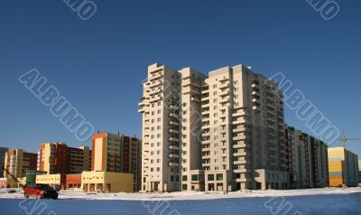 New multi-storey buildings.