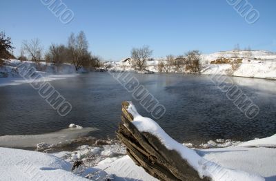 Winter landscape .