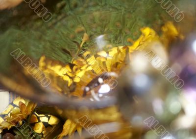 Close-up of yellow wineglass for background use
