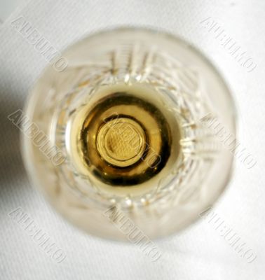 Unfocused close-up of wineglass for background use