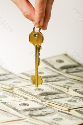 Key and money