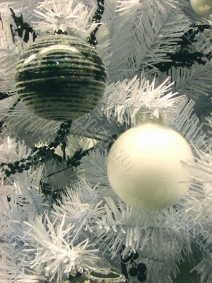 Christmas and New Year`s decorative ornaments
