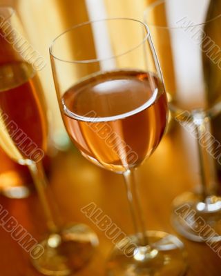 Two glasses of champaign