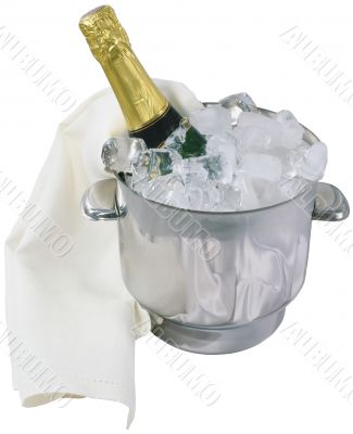 Champaign bottle