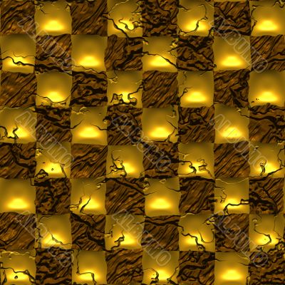 Abstract golden background structure