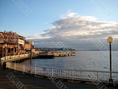 Pier at Puget Sound in Seattle