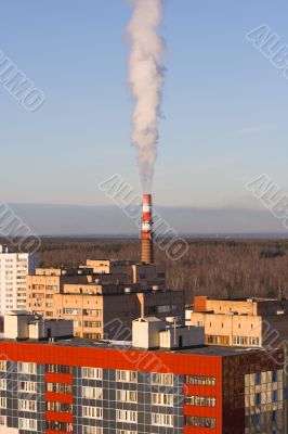 Smoking chimney