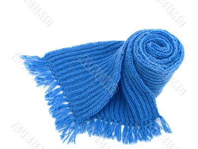 Warm knitted scarf