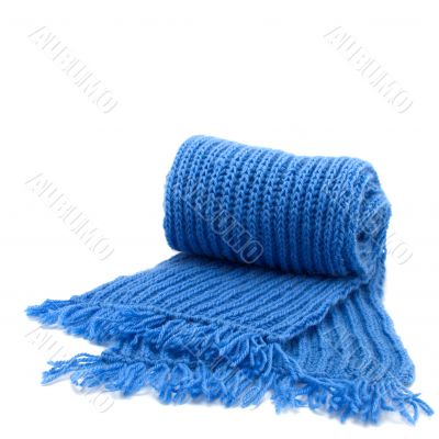 Warm knitted scarf