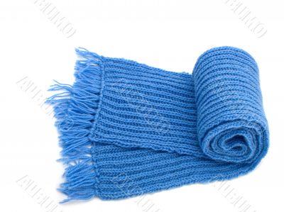 Warm knitted scarf