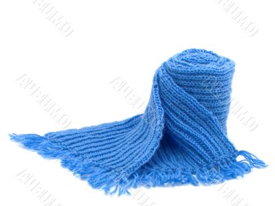 Warm knitted scarf