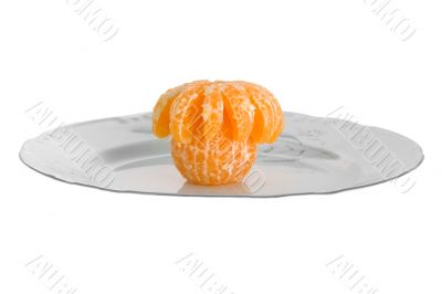 Peeled tangerines