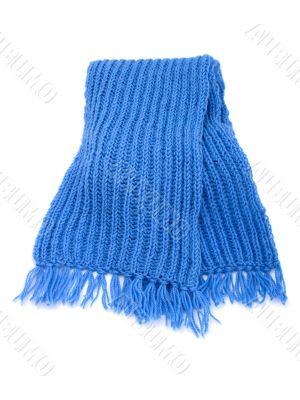 Warm knitted scarf