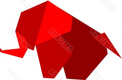 Origami elephant