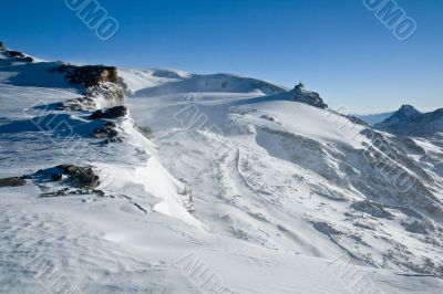 Winter mountain landscape