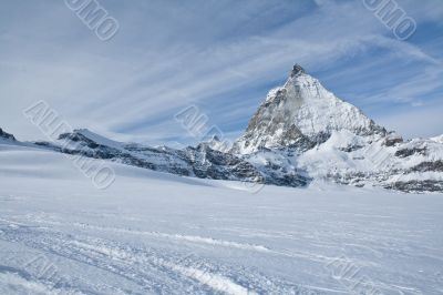 Winter mountain landscape