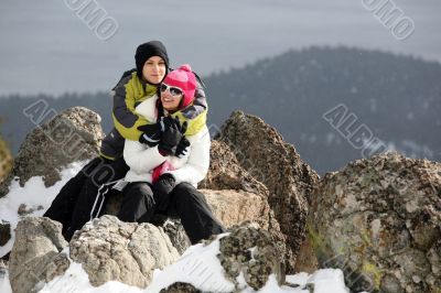 Couple in winter Couple in winter