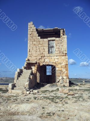 Watchtower ruin of the knights of Malta