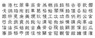 chinese vector characters v9